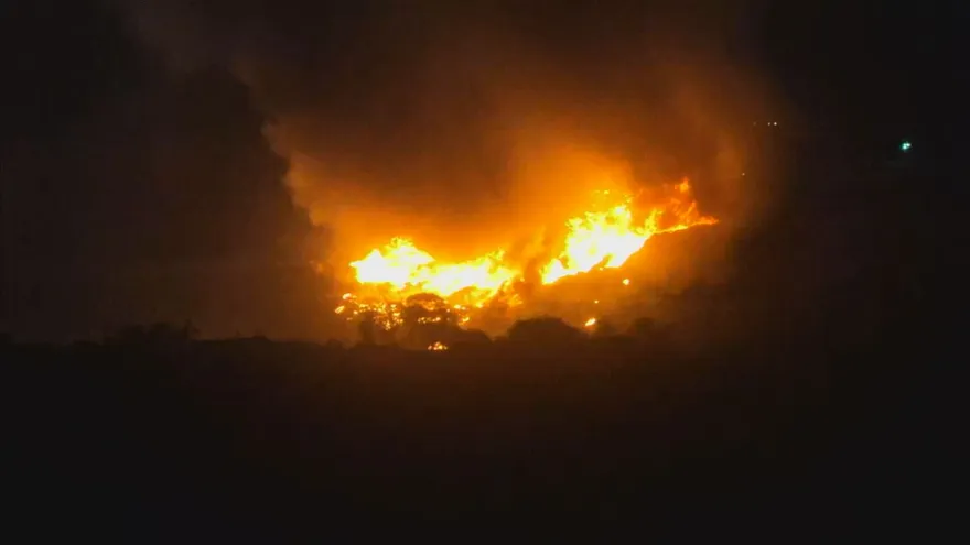 Incendio en vertedero de cerro patacón