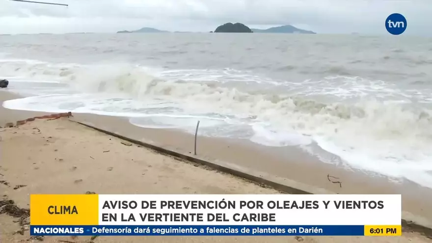 Aviso de prevención por oleajes en el Caribe