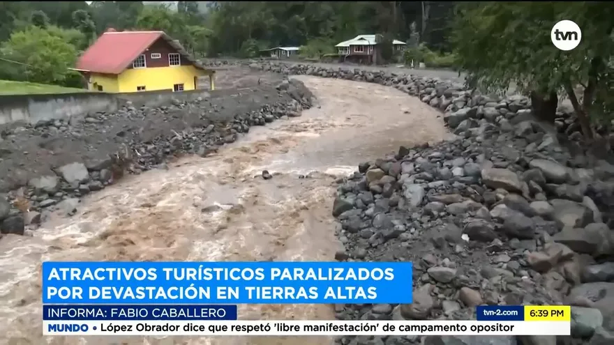 Atractivos turísticos paralizados por devastación en Tierras Altas