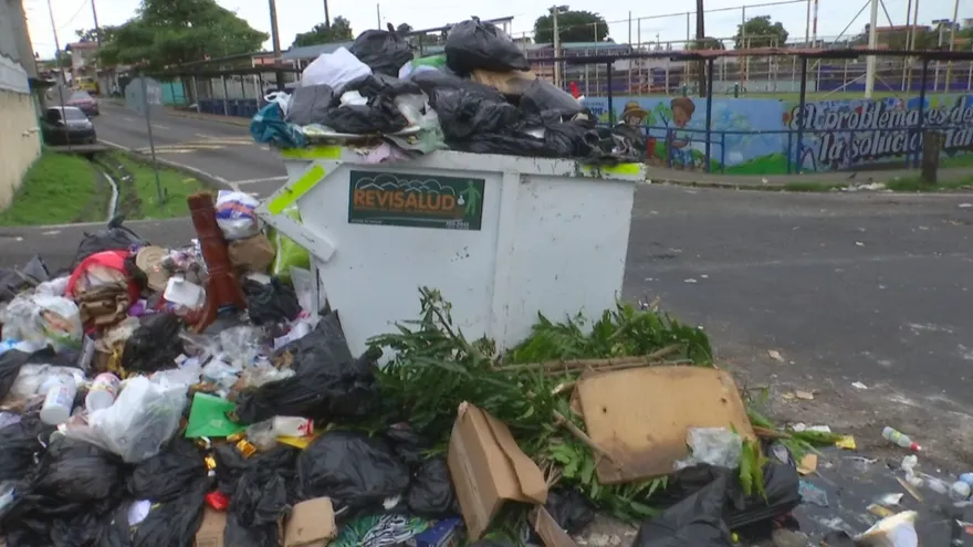 Recolección de basura en San Miguelito