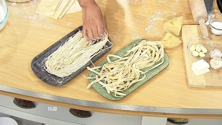Juancho se destaca con una pasta fresca con salsa