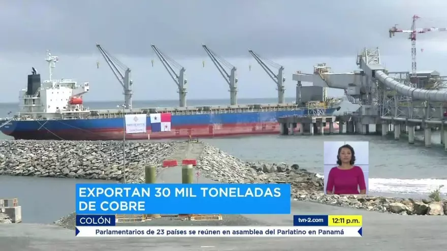 Panamá exporta más de 30 mil toneladas de cobre