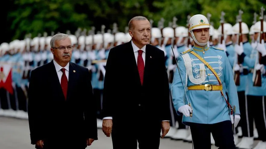 El presidente de Turquía, Recep Tayyip Erdogan, asume el cargo de jefe de Estado en una ceremonia en Ankara (Turquía) hoy, 9 de julio del 2018.