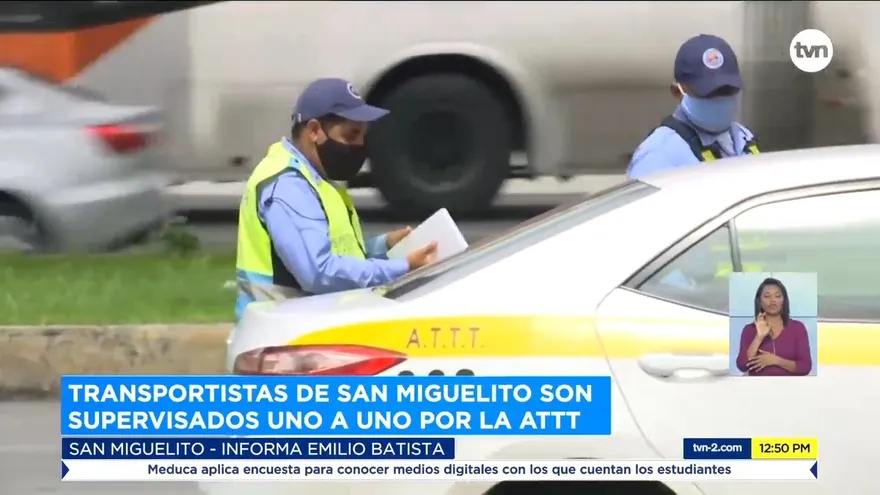 ATTT verifica que transportistas en San Miguelito cumplan con normas