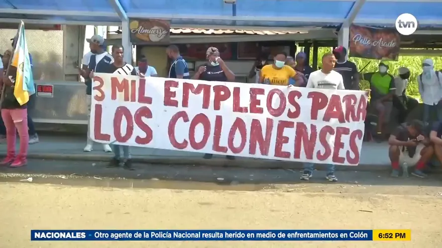 Colón entró en su cuarto día de paro