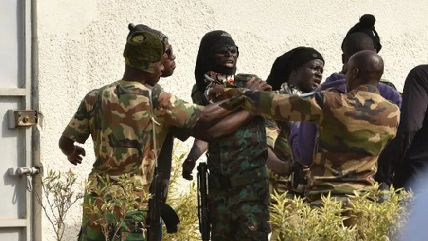 Soldados amotinados en Costa de Marfil.