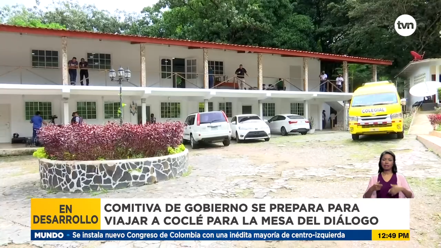 Delegación del gobierno se alista para mesa de diálogo en Coclé