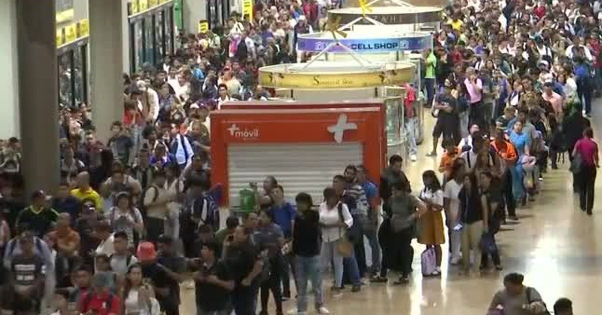 Largas filas e incertidumbre en Albrook por falta de transporte hacia Panamá Oeste tras cierre del puente de las Américas