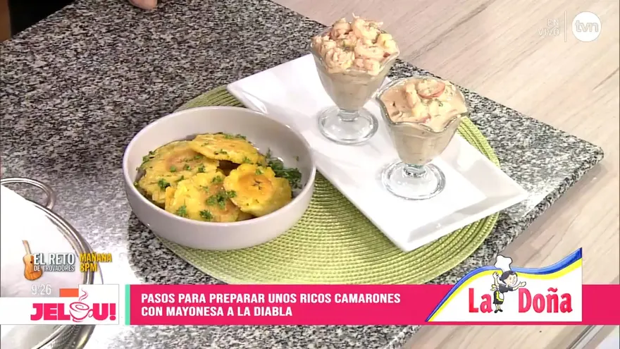 Receta: camarones con mayonsa a la diabla (final)