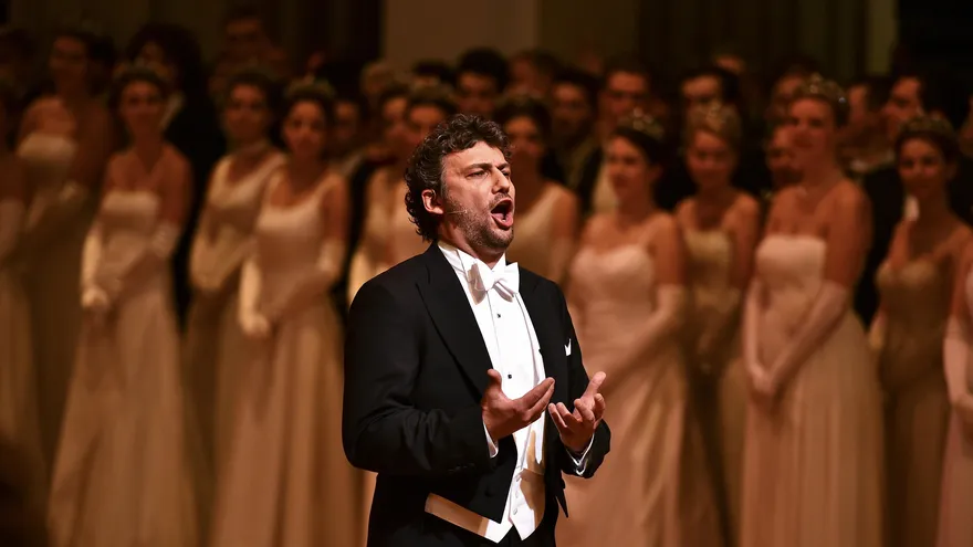El tenor Jonas Kaufmann en el Wiener Staatsoper de Viena, Austria.