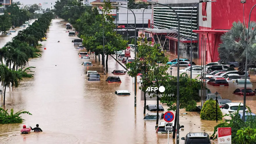Lluvias excepcionales en Vietnam.