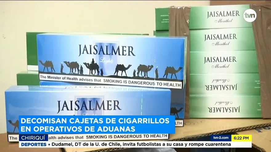 Decomisan cigarrillos de contrabando en Chiriquí