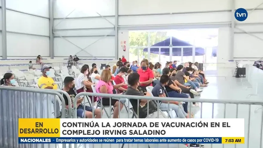 Continúa jornada de vacunación en el Irving Saladino