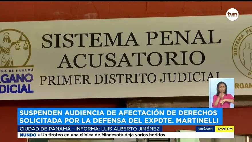 Suspenden audiencia del expresidente Martinelli