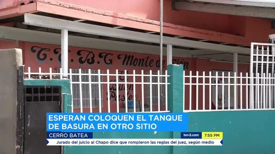 Maestros piden la remoción de un tanque de basura cerca de escuela