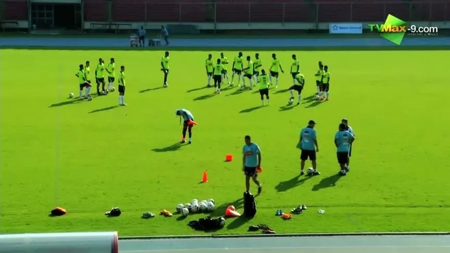 Entreno de la Selecci