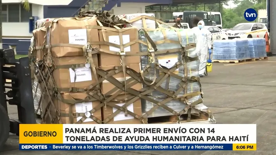 Panamá envía 14 toneladas de ayuda humanitaria a Haití