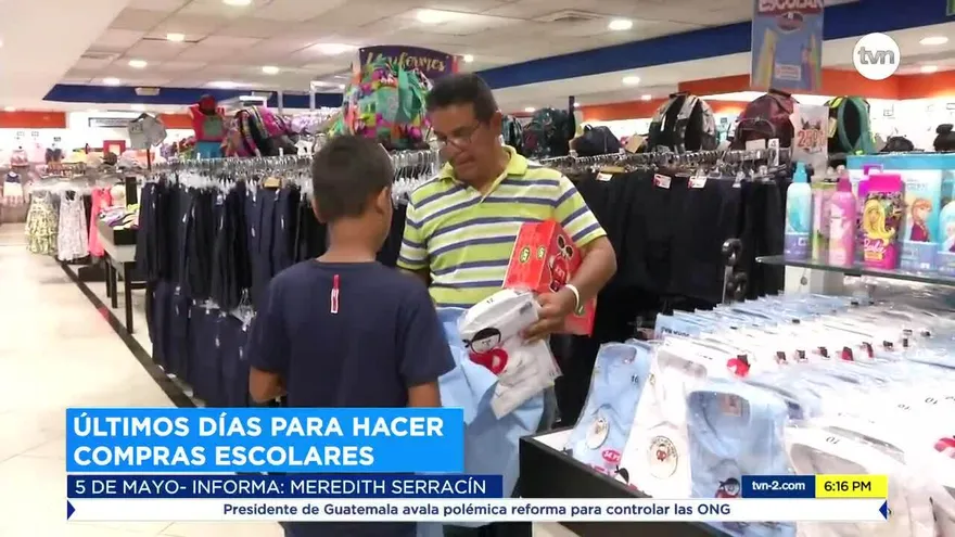 Últimas compras previo al inicio de clases