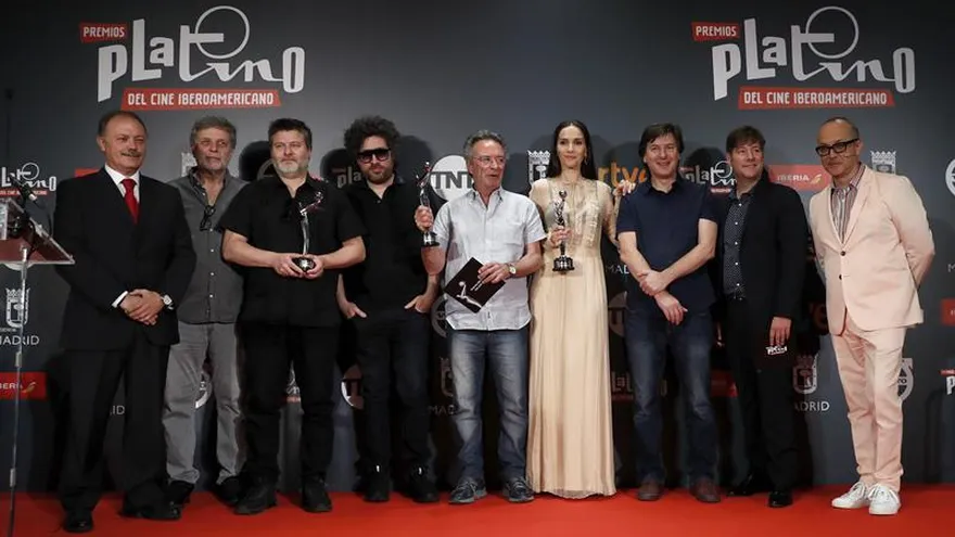Los ganadores de los Premios del Público, repartidos durante la gala de los Premios Platino del Cine Iberoamericano 2017.