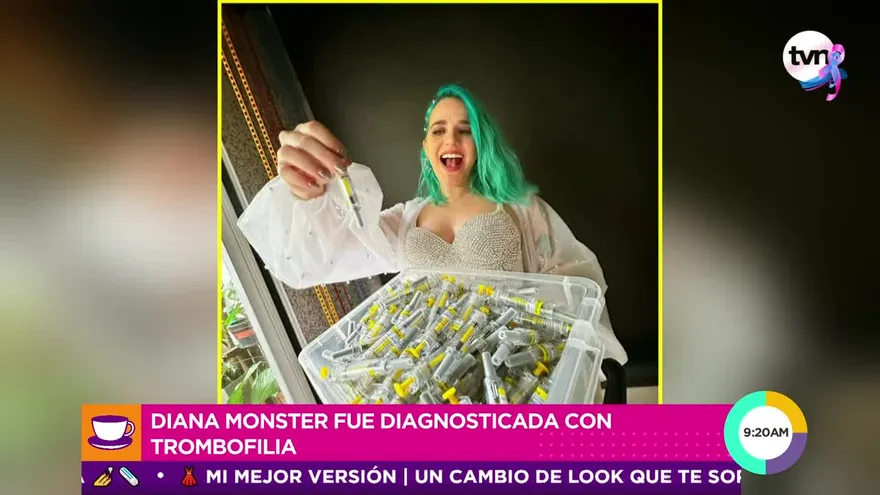 Diana Monster fue diagnosticada con trombofilia