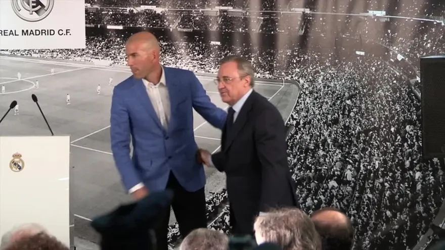 Crónica de Florentino Pérez y Zinedine Zidane