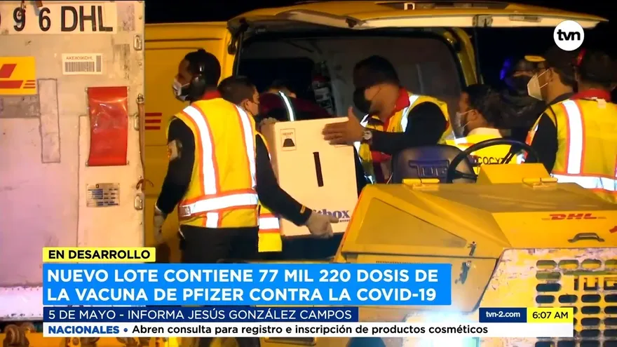 Llega un nuevo lote de vacunas de Pfizer/BioNtech