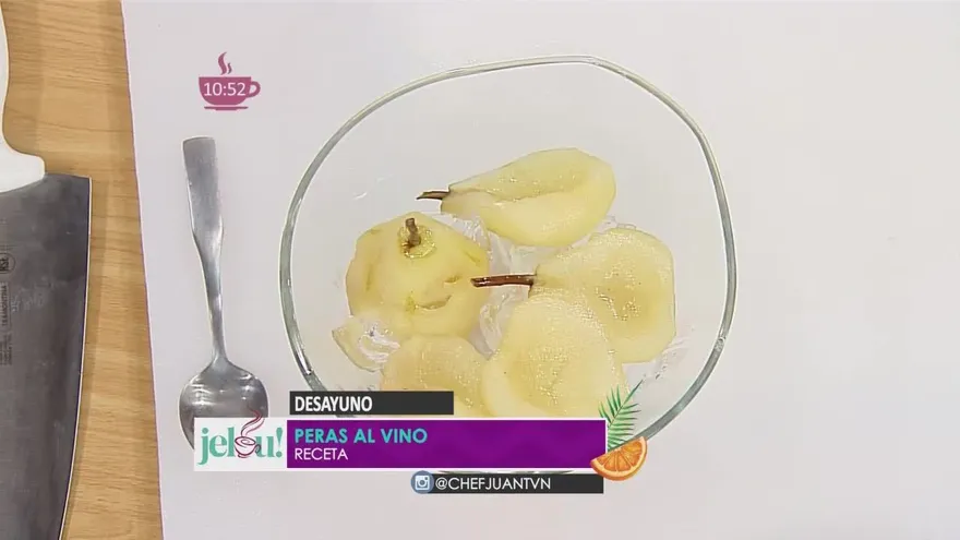 Daluna y Juan nos preparan unas peras al vino, ¡con historia incluida!