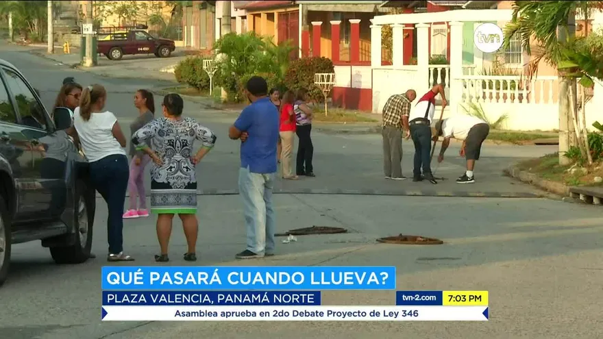 Moradores de Plaza Valencia preocupados por las lluvias
