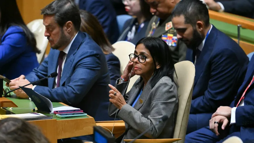 Delcy Rodriguez, Presidenta Interina de Venezuela en la ONU.