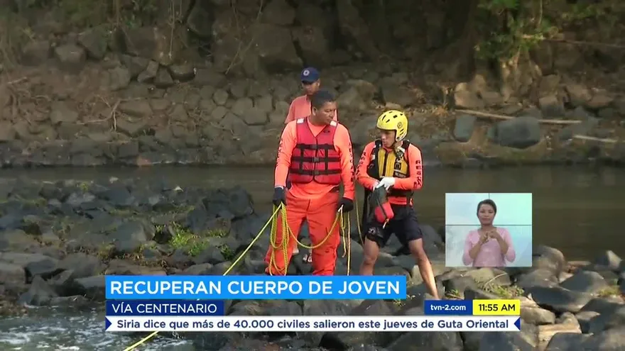 Recuperan cuerpo de joven ahogado en La Chorrera