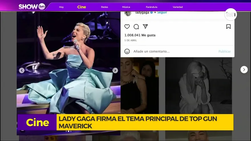 Lady Gaga cantará tema musical de Top Gun