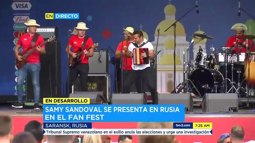 Samy Sandoval se presenta en el Fan Fest