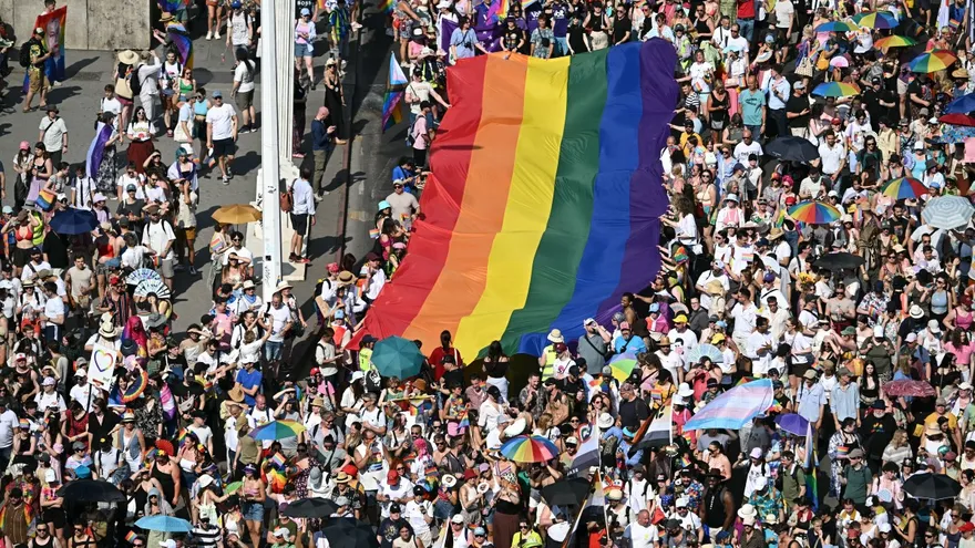 Marcha del Orgullo en Budapest.