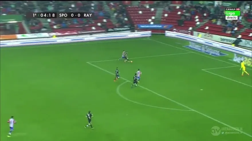 Empate Sporting Gijon 2 - 2 Rayo Vallecano