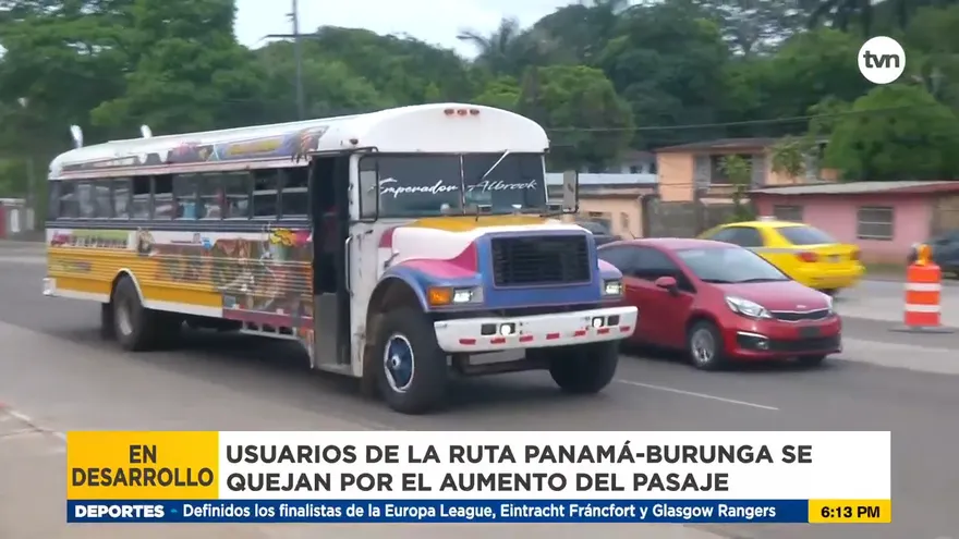 Usuarios de la ruta Panamá Burunga se quejan por el aumento del pasaje
