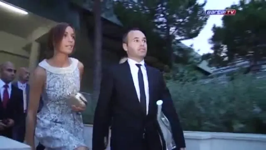 Iniesta en su viaje de M