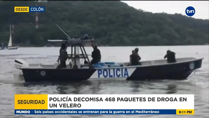 Decomisan 468 paquetes de droga en aguas del Caribe panameño