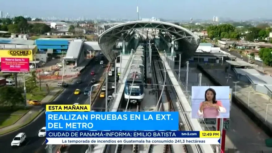 Realizan pruebas de la Línea 2 del Metro de Panamá