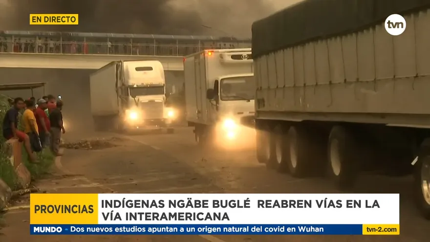 Ngäbe Bugles abren los bloqueos en vía Interamericana