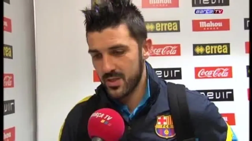 Villa: "Estoy muy contento por el gol y los minutos jugados"