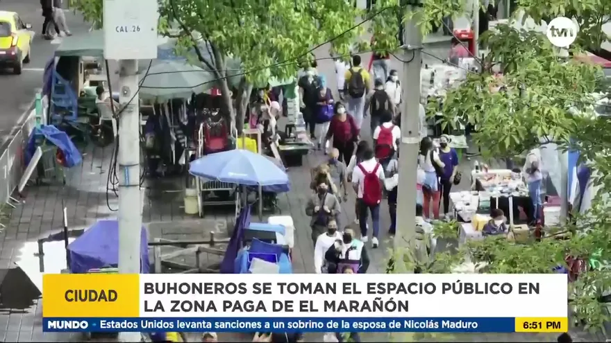 Servidumbre de zona paga de El Marañón está tomada por buhoneros
