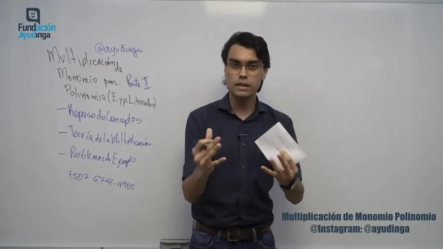 Ayudinga Matematicas 8° . Multiplicacion de Monomios con Exponentes Literales Parte I 14 de abril de 2020