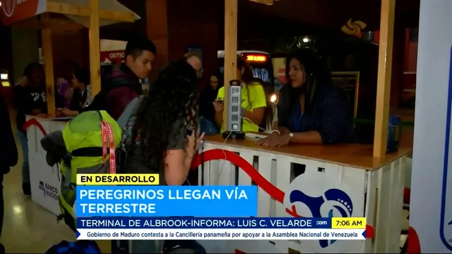Peregrinos voluntarios también llegan a Panamá