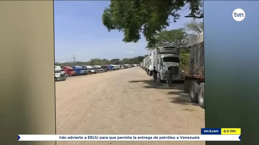 Camioneros protestan en Panamá por medidas tomadas en Costa Rica contra el COVID-19
