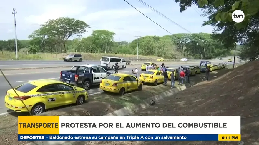 Taxistas en Chiriquí realizan protesta