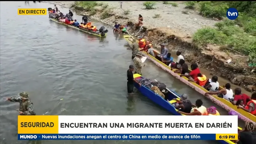 El Servicio Nacional de Fronteras ubicó el cuerpo sin vida de una migrante en la provincia de Darién
