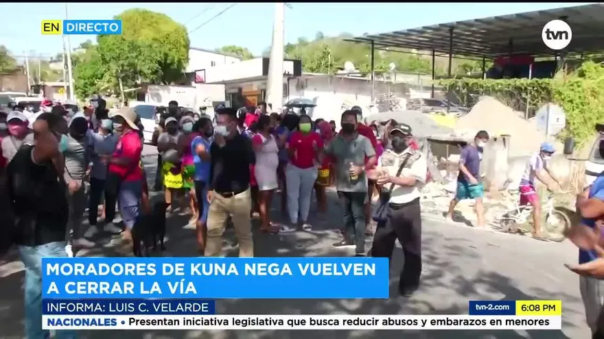 Moradores de Guna Nega vuelven a protestar
