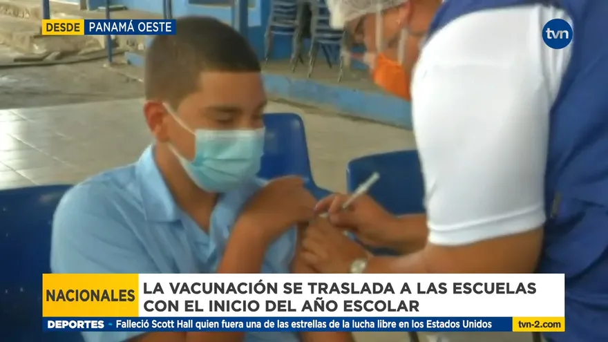 Vacunación se trasladas a planteles educativos en Panamá Oeste