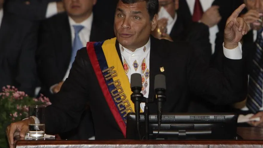 En la imagen, el presidente ecuatoriano, Rafael Correa.