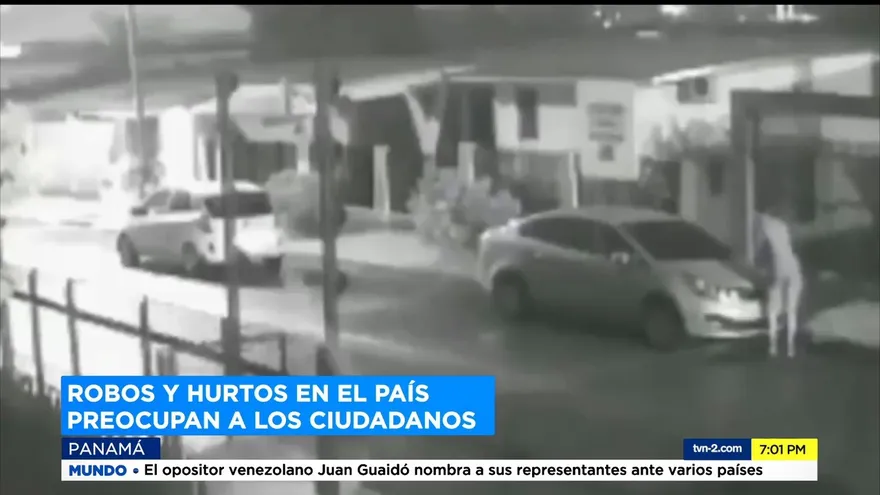 Robos y hurtos en el país preocupan a los ciudadanos